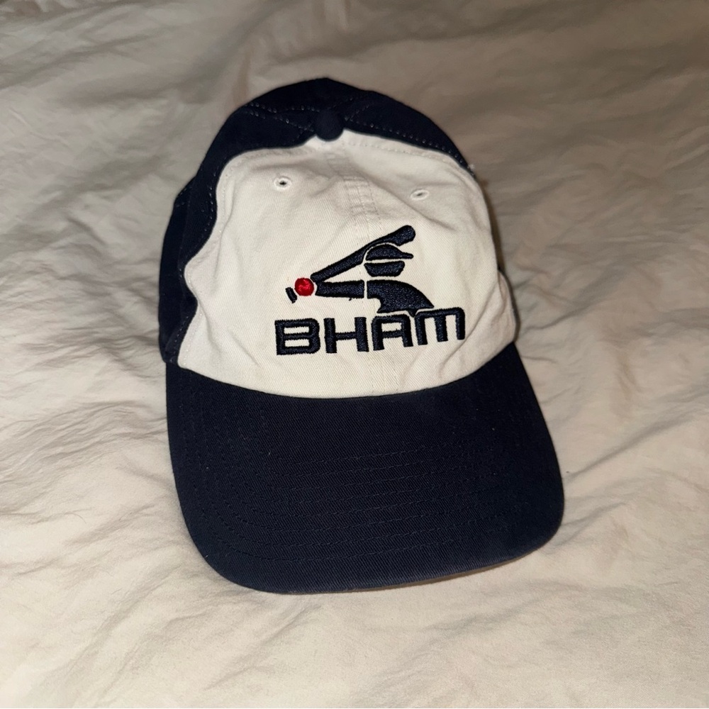 BHAM Baseball Cap in Dark blue and White